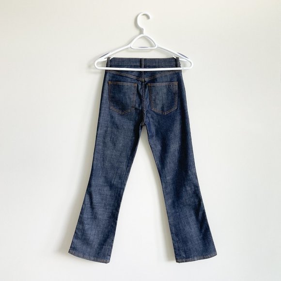 NWOT Tory Burch Mid-rise Cropped Bootcut Jeans Size 24 - Picture 3 of 7